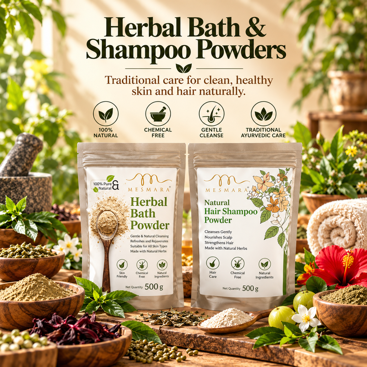 Herbal Bath & Shampoo - Mesmara