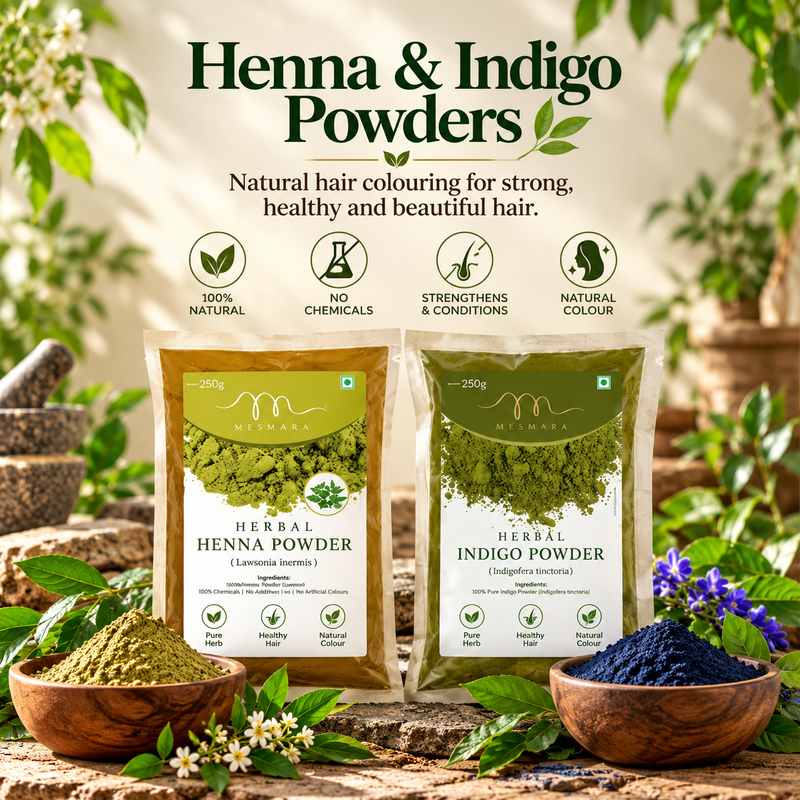 Henna & Indigo Powders - Mesmara