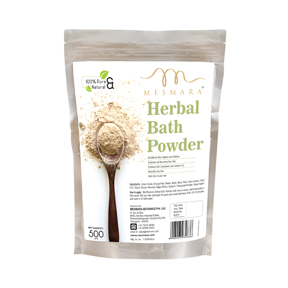 Mesmara Herbal Bath Powder (Sunnipindi / Nalangu Mavu / Ubtan Pack ) 500g