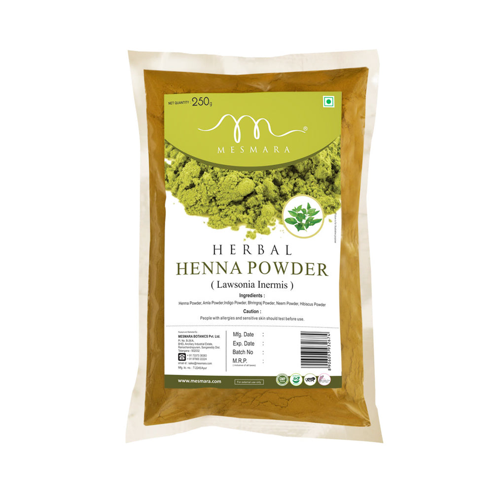 Mesmara 100% Natural and Pure Herbal Henna Powder/Lawsonia Inermis