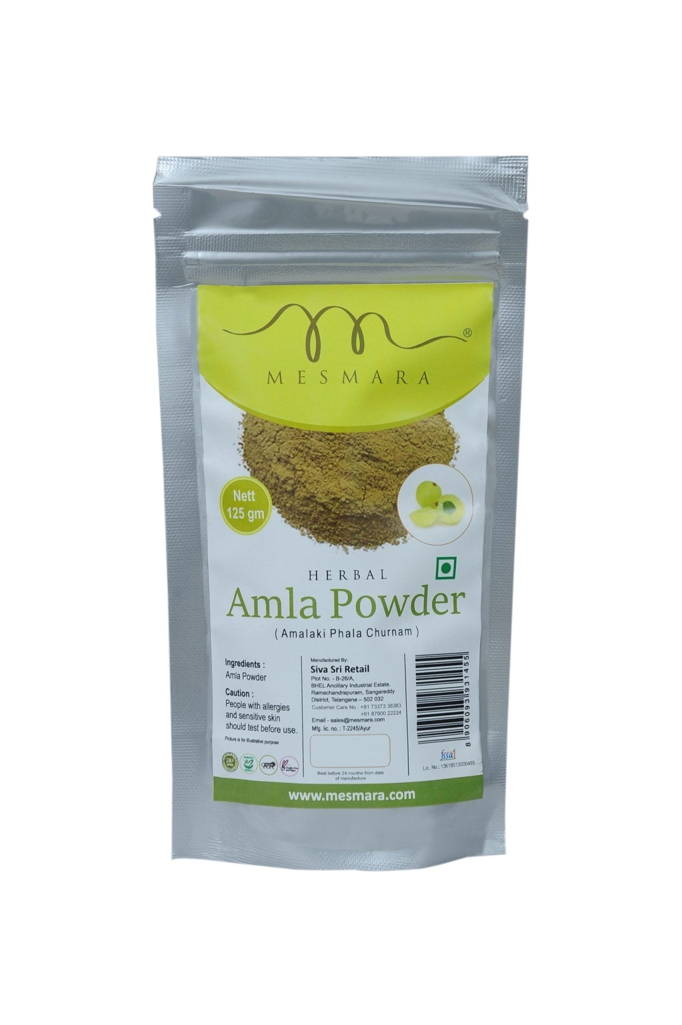 Mesmara Amla Powder 125g - Mesmara
