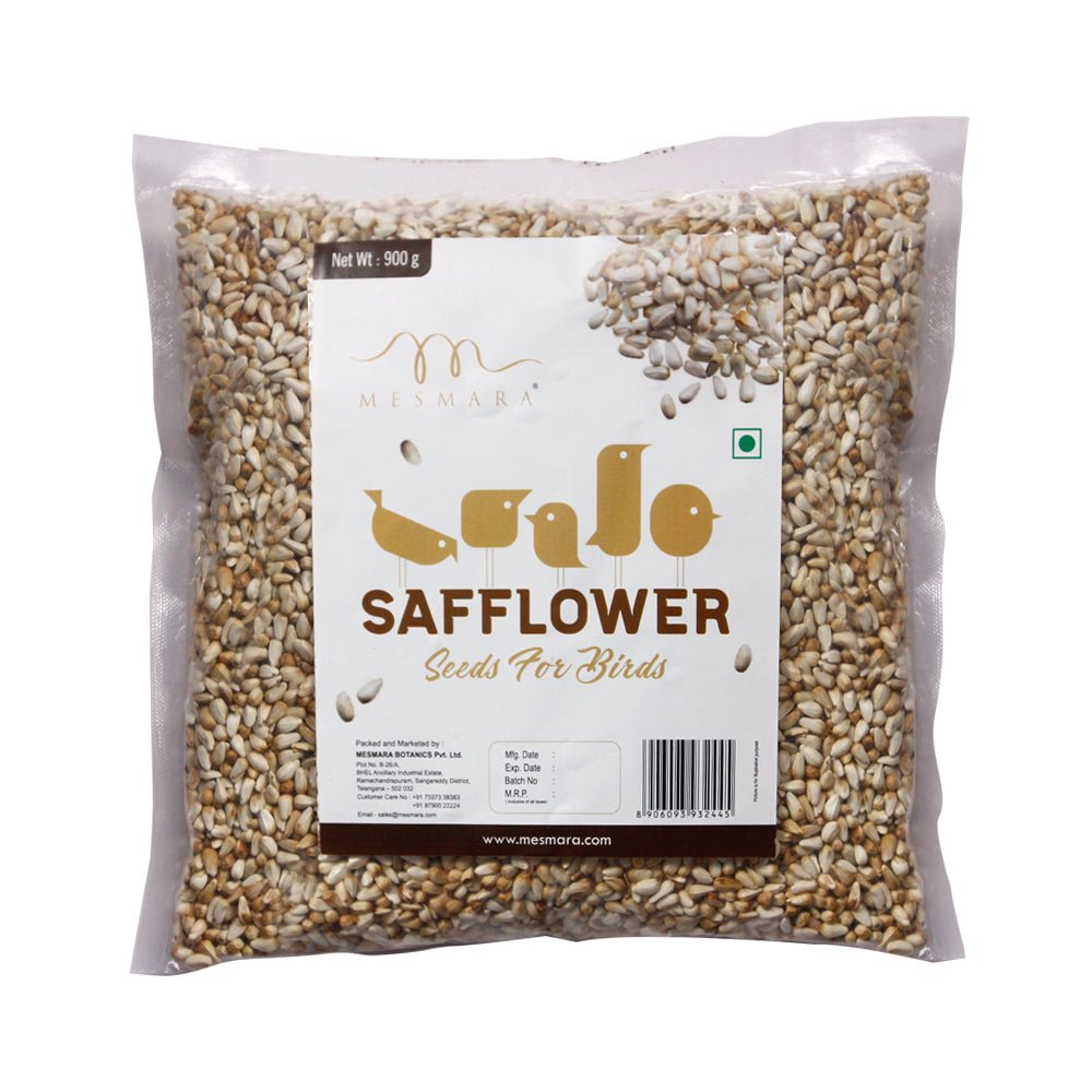 Mesmara Safflower Seeds for Birds 900 Gms - Mesmara