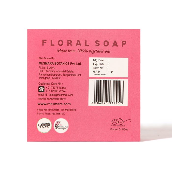 Mesmara Hand Made Floral Soap 100g - Image 4