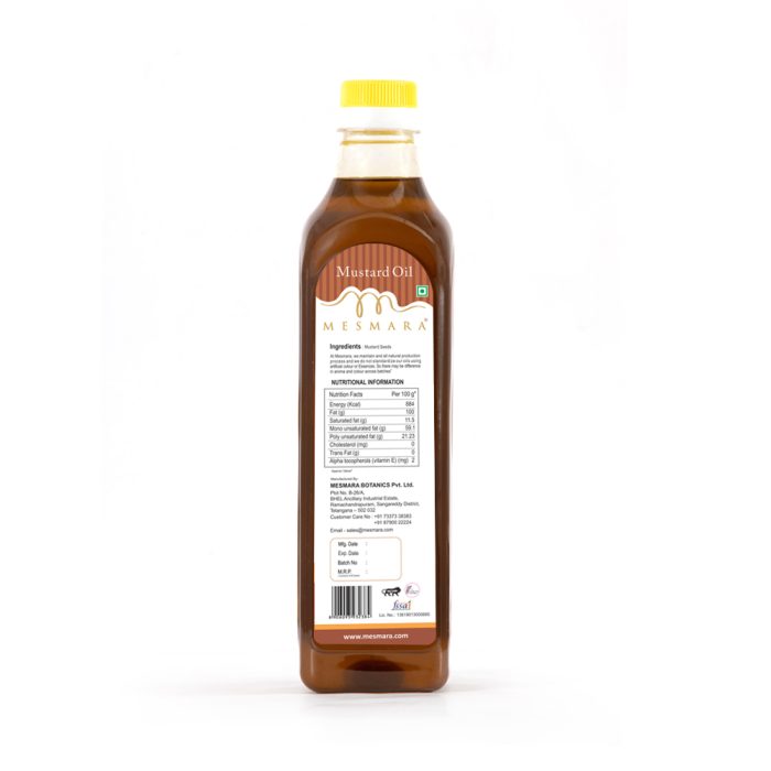 Mesmara Cold Pressed Mustard Oil, 1000 ML - Image 4