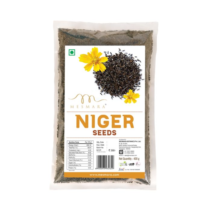 Mesmara Niger Seeds 400g (Karale / Karal / Ramtil / Blackseed / Surguja / Valesulu / Payellu / Yamitilla / Veri Nuvullu)